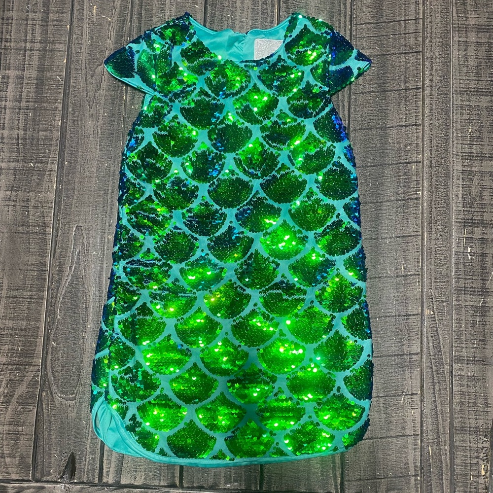 Disney Mermaid Dress - Green Size 5/6